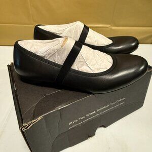 Vionic Joseline Women's Shoes Black Leather Size 8.5